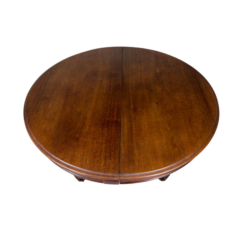 Antique Victorian Black Walnut Banquet Dining Table – Extends to 14 Feet! #22619 gallery