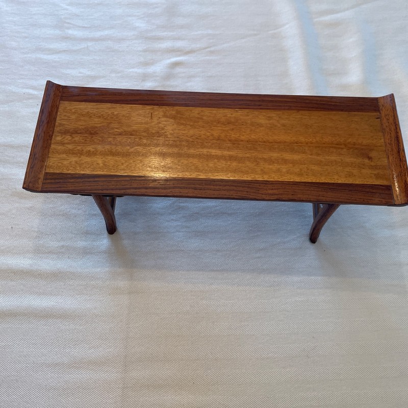 Small Carved Oriental Teak wood display table Stand