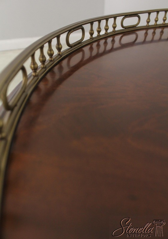 L57981: THEODORE ALEXANDER George II Mahogany Tilt Top Table gallery