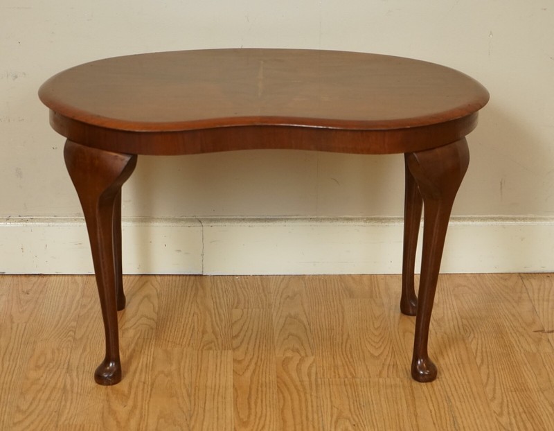 GORGEOUS KIDNEY ART DECO HARDWOOD SIDE END PLANT TABLE gallery