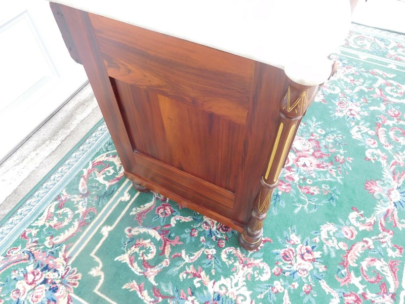 DECORATIVE VICTORIAN ROSEWOOD MARBLE TOP WASHSTAND gallery
