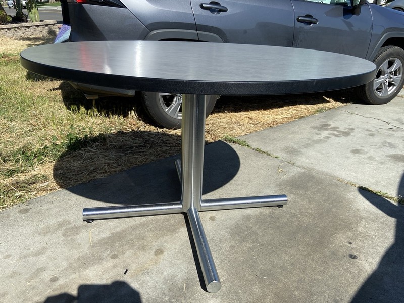Florence Knoll Style Mid Century Modern Conference Room Table 48”/48”/29” gallery
