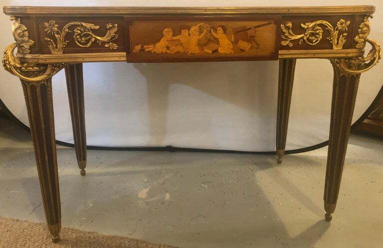 Table De Salon, Signed Francois Linke Centre Table Louis XV Style 101-4114 gallery