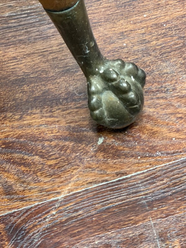 Antique Oak Parlor Table with Eagle Clawfoot Feet gallery