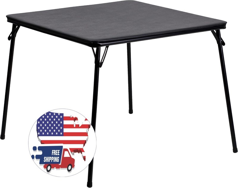 Mesa plegable multiusos cuadrada de 3,5″ con superficie de vinilo acolchada NEW