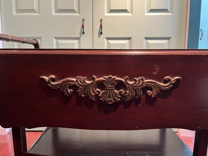 Early Mid Century Two Tier and Two Leafs Convertible Tea Table gallery