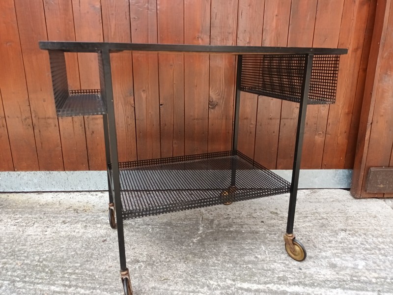 Serving Cart Tea Cart Metal 60s Table Side Table Mategot Style Side Table gallery