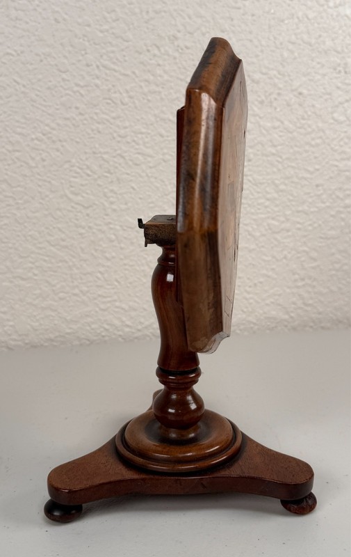Antique English Miniature Inlaid Tilt Top Tea Table Salesman Sample 19th Century gallery