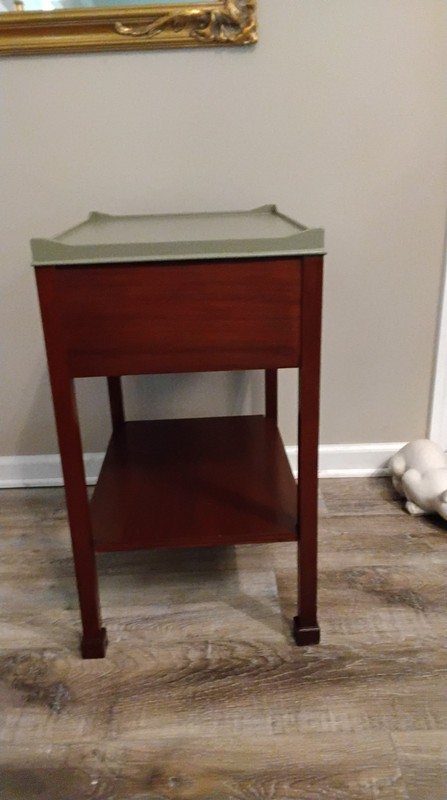 Vintage Kittinger Style Tray Table 2 Tier with Drawer Table gallery