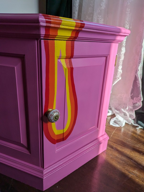 Solid Wood Side Table Pink Furniture gallery