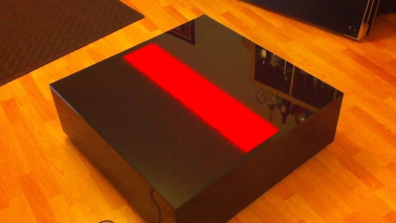 Original illuminated coffee table designed by Daft Punk and Tom Dixon for Habita gallery