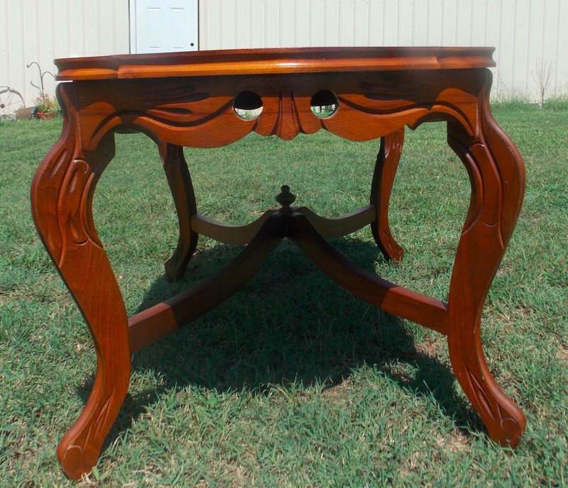 Walnut Mahogany Carved Inlaid Coffee Table (RP-CT71) gallery