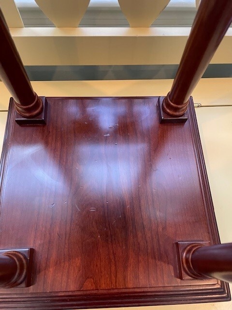 Bombay Company Plant or Statue Stand - Solid Mahogany gallery