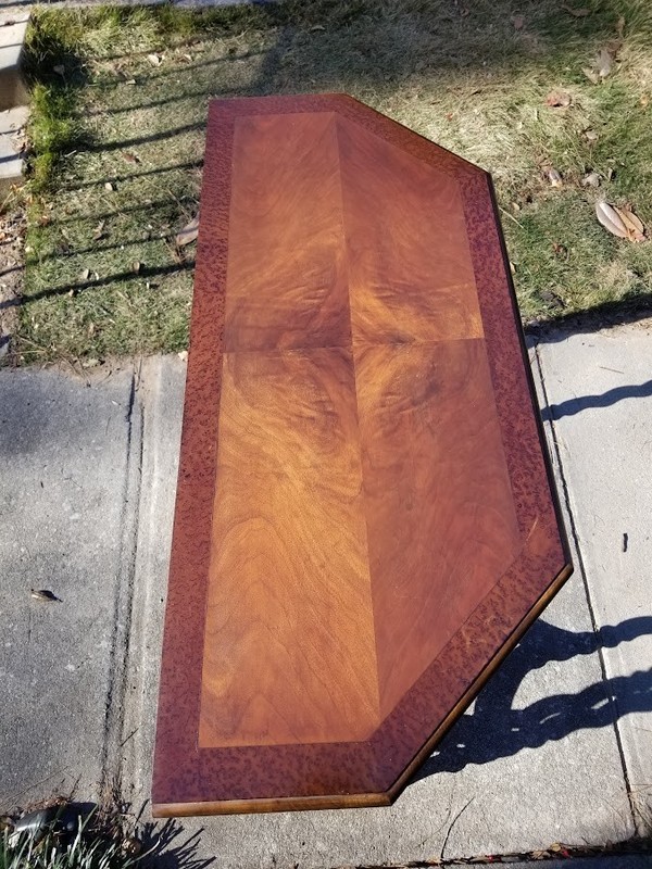 Antique Mahogany & Burl English Barley Twist Parlor Table Exceptional FREE SHIP gallery
