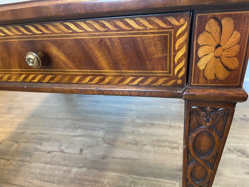 PRICE REDUCTION !Vintage Maitland Smith Games table and 4 matching chairs gallery