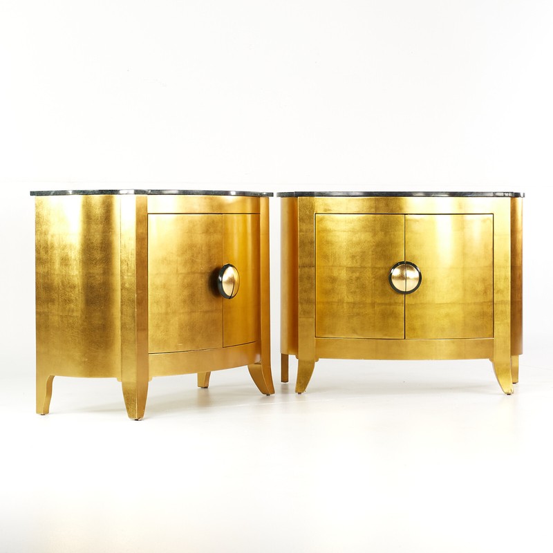 Interior Crafts Marble Top Cabinets - Pair gallery