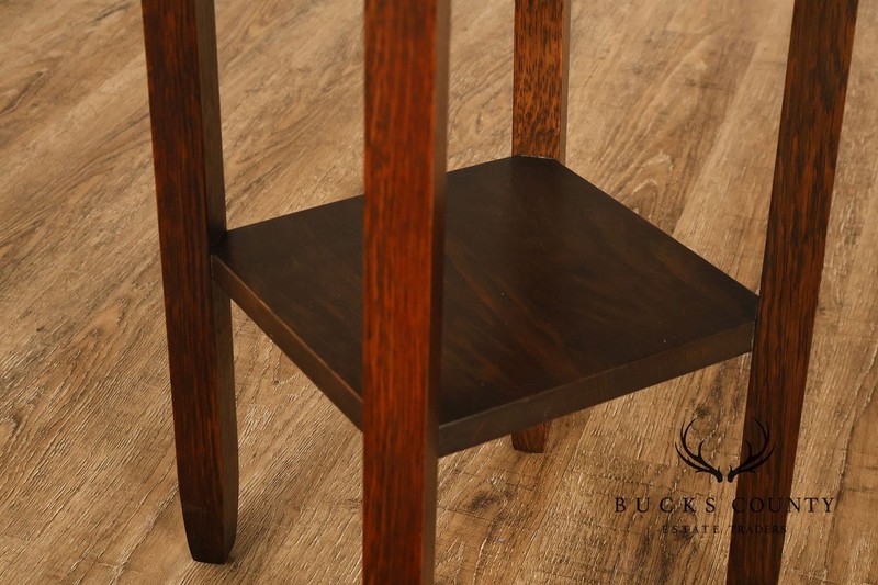 Limbert Mission Quartersawn Oak Round End Table gallery