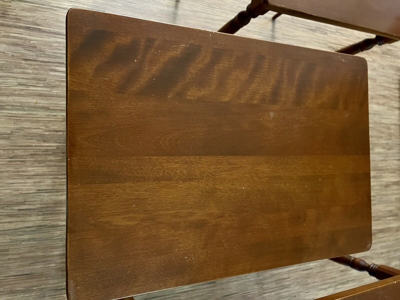 Vintage Mid Century Baumritter - Set of 3 - Solid Maple Nesting Tables 1960 gallery