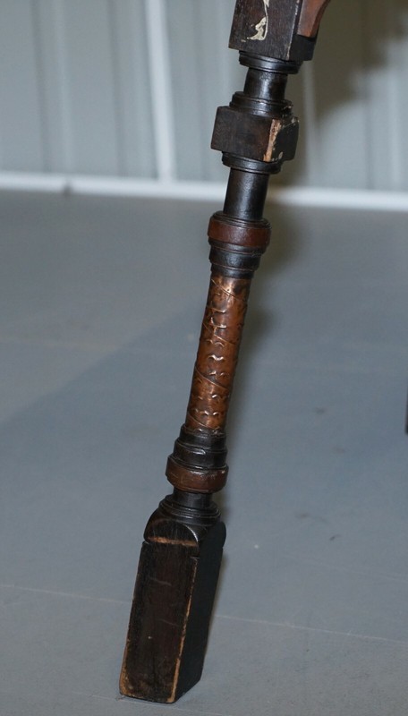IMPORTANT AND RARE ORIGINAL CIRCA 1900 CARLO BUGATTI OCCASIONAL TABLE EBONISED gallery