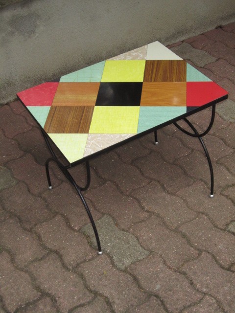 Coffee Table Dapoint 1950s Design Multi Colors + Sublime Coaster. gallery