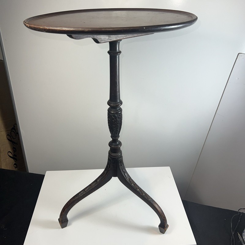 Victorian Antique Mahogany Folding Side Table Wine Table (Space Saving)