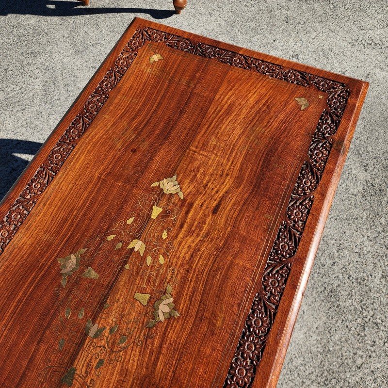 Mid Century Anglo Indian Walnut Coffee Table gallery