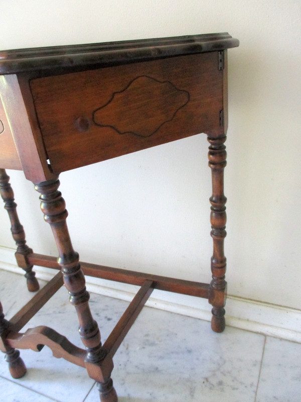 antique console table console cabinet walnut end table side table ship $40.00 gallery