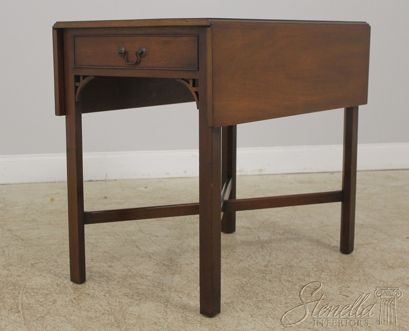 F55946EC: KITTINGER Chippendale Mahogany Pembroke Table gallery
