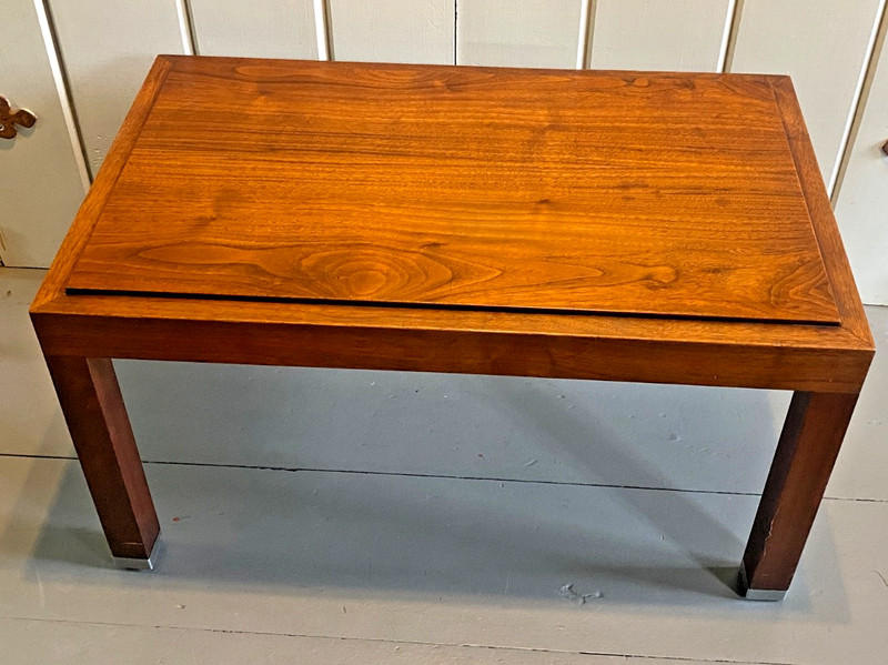 Mid Century Modern Wood Coffee Table MCM Vintage Danish? 30 in Rare