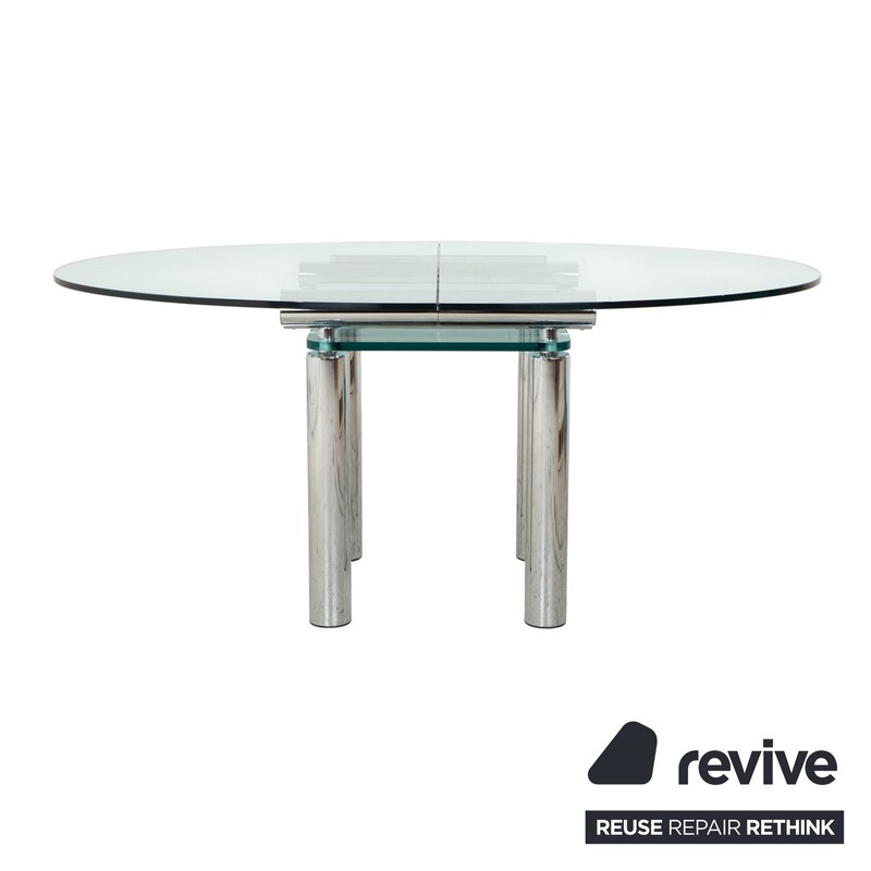 Draenert Glass Dining Table Silver gallery