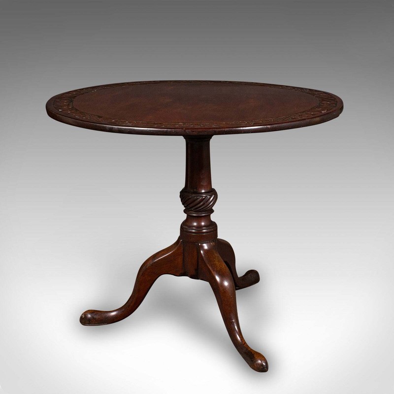 Antique Display Table, English, Walnut, Tilt Top, Hallway, Occasional, Georgian gallery