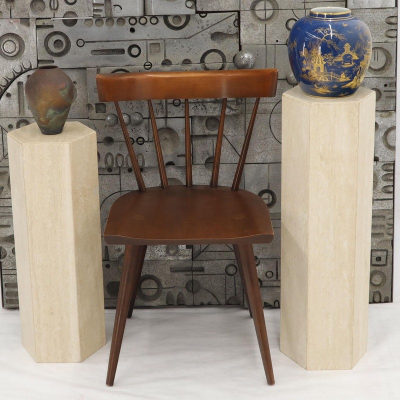 Mid-Century Modern Travertine Marble Tall Tower Shape Table Pedestal gallery