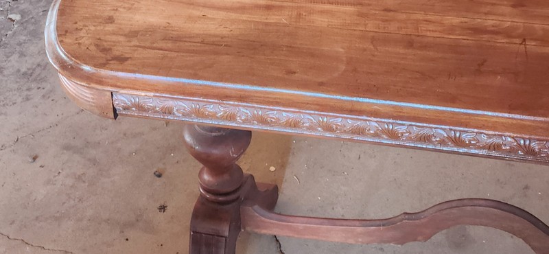 Antique Oval Coffee Hall Table Brandt Cabinet Works Solid Wood Vintage gallery