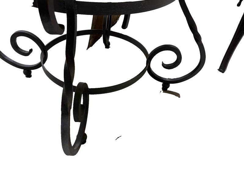 65190 Quality Decorator Cement Top Iron Table Dining Kitchen Table gallery