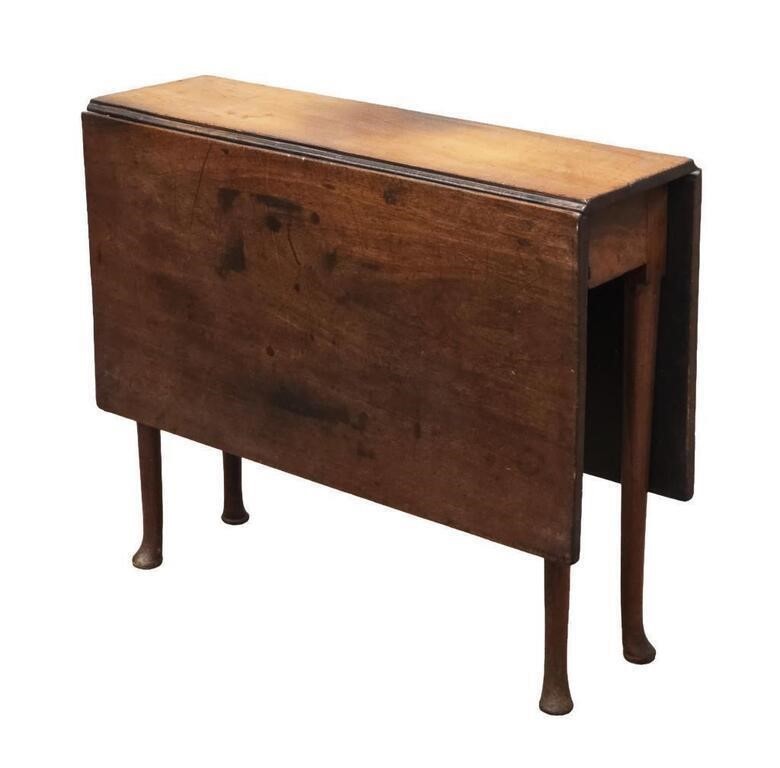 Mahogany Queen Anne Drop Leaf Table 18thc