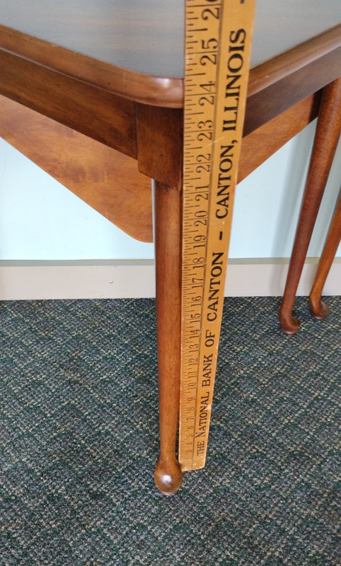 1971 Thomasville Triangular Gateleg Drop Leaf Occassional Side End Table Unique gallery