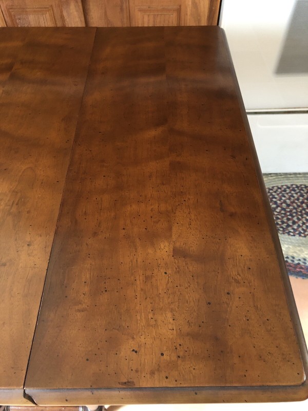 Henredon Table Wood Folio Four Gate Leg Drop Leaf gallery