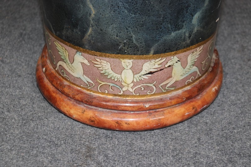 Superb Paint Decorated French Empire Neoclassical Pedestal Fern Stand gallery