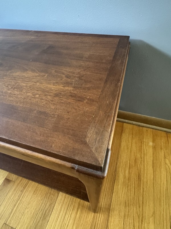 Vintage Lane Acclaim Walnut End Table Style 997-45 Mid Century Modern MCM 1968 gallery