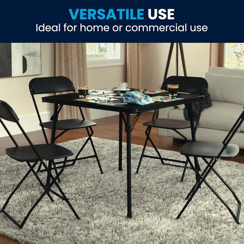 Mesa plegable multiusos cuadrada de 3,5" con superficie de vinilo acolchada NEW gallery