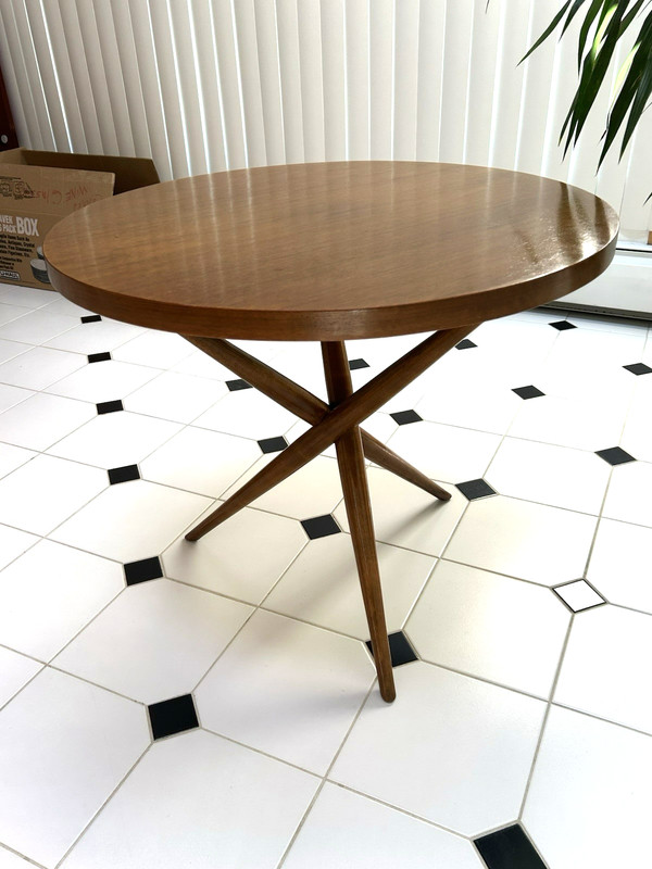 T.H. Robsjohn Gibbings For Widdicomb Tripod Lamp Table Rare