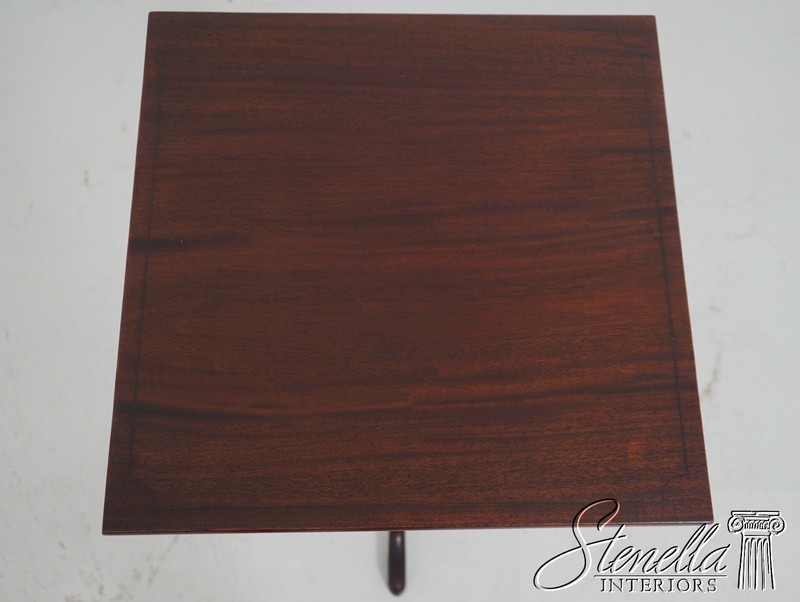 L71202: NATHAN MARGOLIS Mahogany Tilt Top Pedestal Table gallery
