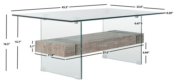 Safavieh KAYLEY COFFEE TABLE, Reduced Price 2172754610 COF7004C