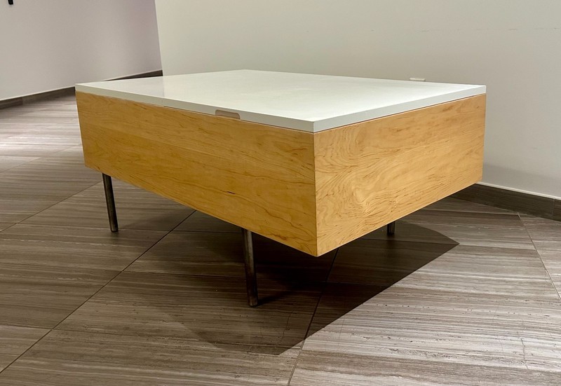 1950s George Nelson Herman Miller Storage Coffee Table Birch mid century modern gallery