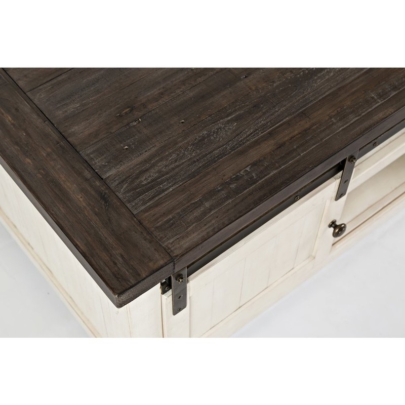 Madison County 50" Rustic Reclaimed Pine Farmhouse Barn Door Coffee Table gallery