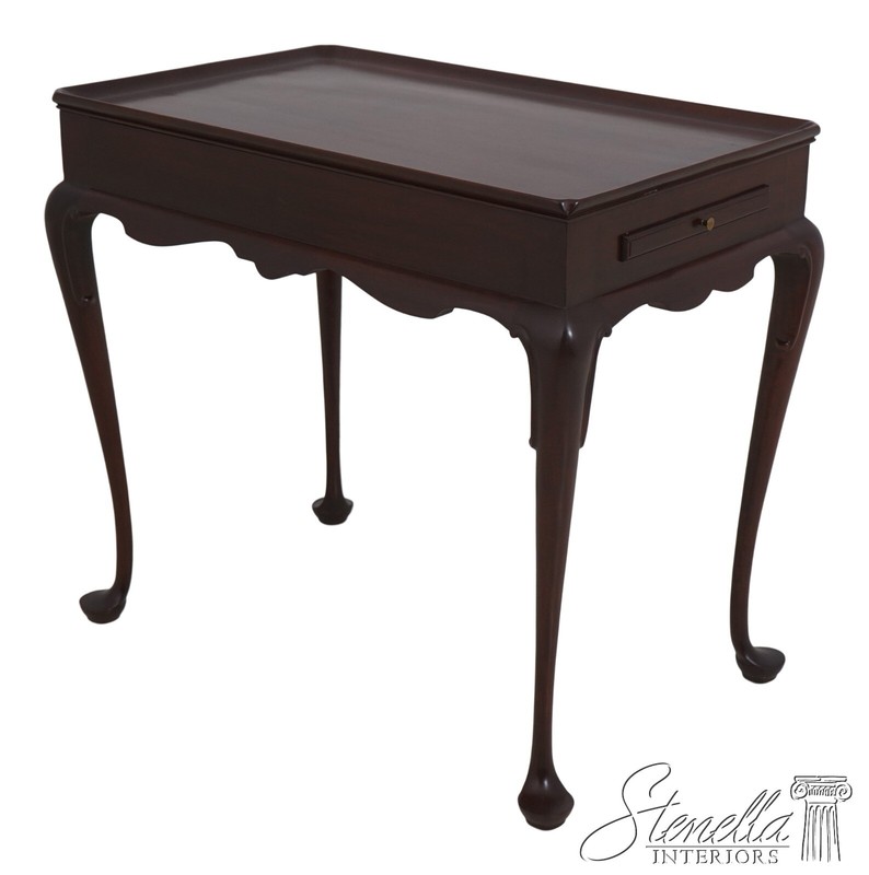 68759: BIGGS Queen Anne Mahogany Occasional Tea Table