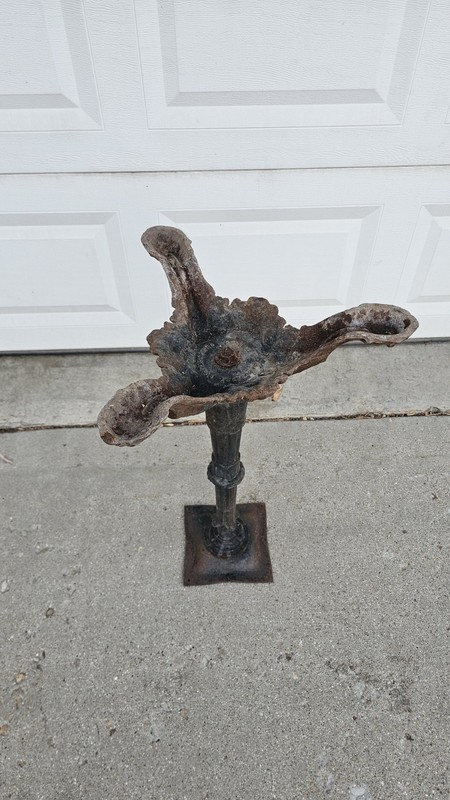 Antique Cast Iron Table Base Haasbrock-Sonderguard Cast Iron Stand gallery