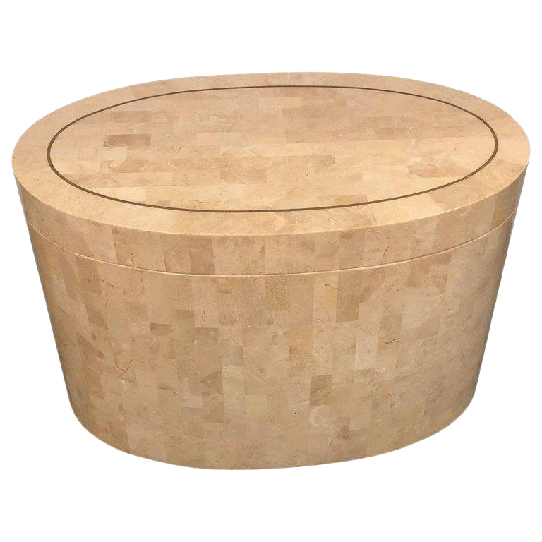 Mid-Century Modern Expandable Tessellated End Table in the Style Enrique Garcel