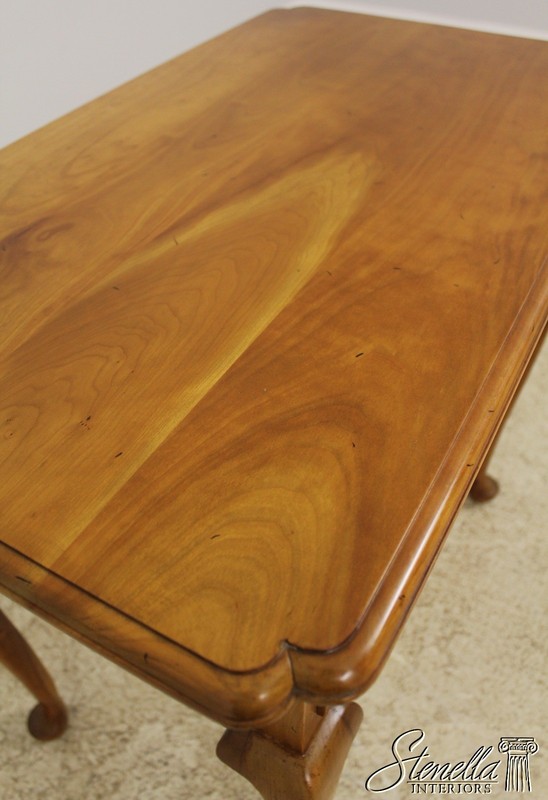 56994: STICKLEY Queen Anne Cherry Lowboy Dressing Table gallery