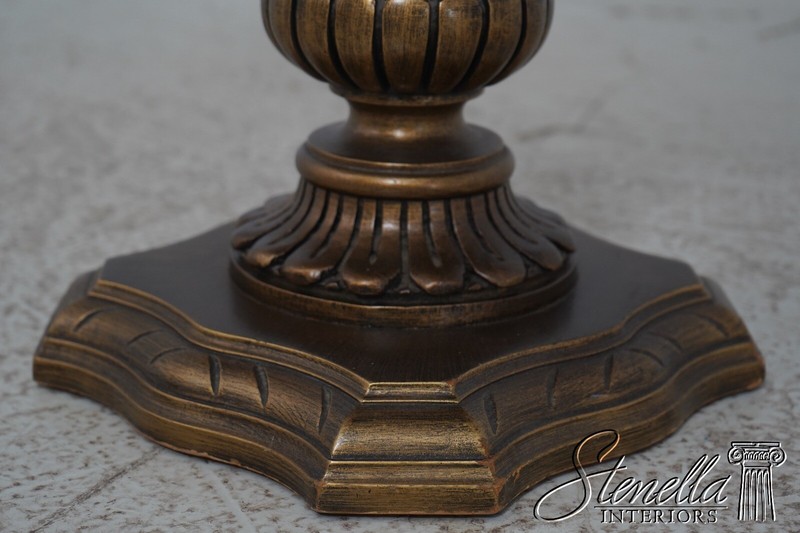 67239: Pair Italian Style Oval Marble Top Occasional Tables gallery